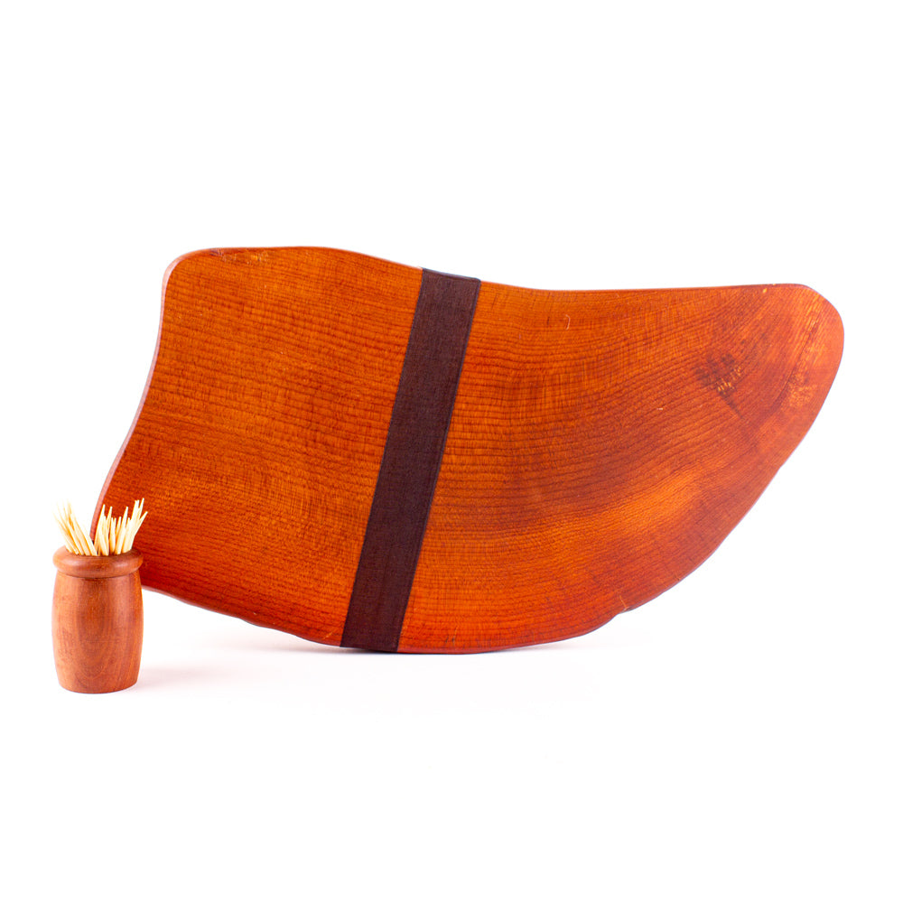 Ancient Kauri Rustic Natural Edge Board and Knife Set 1129