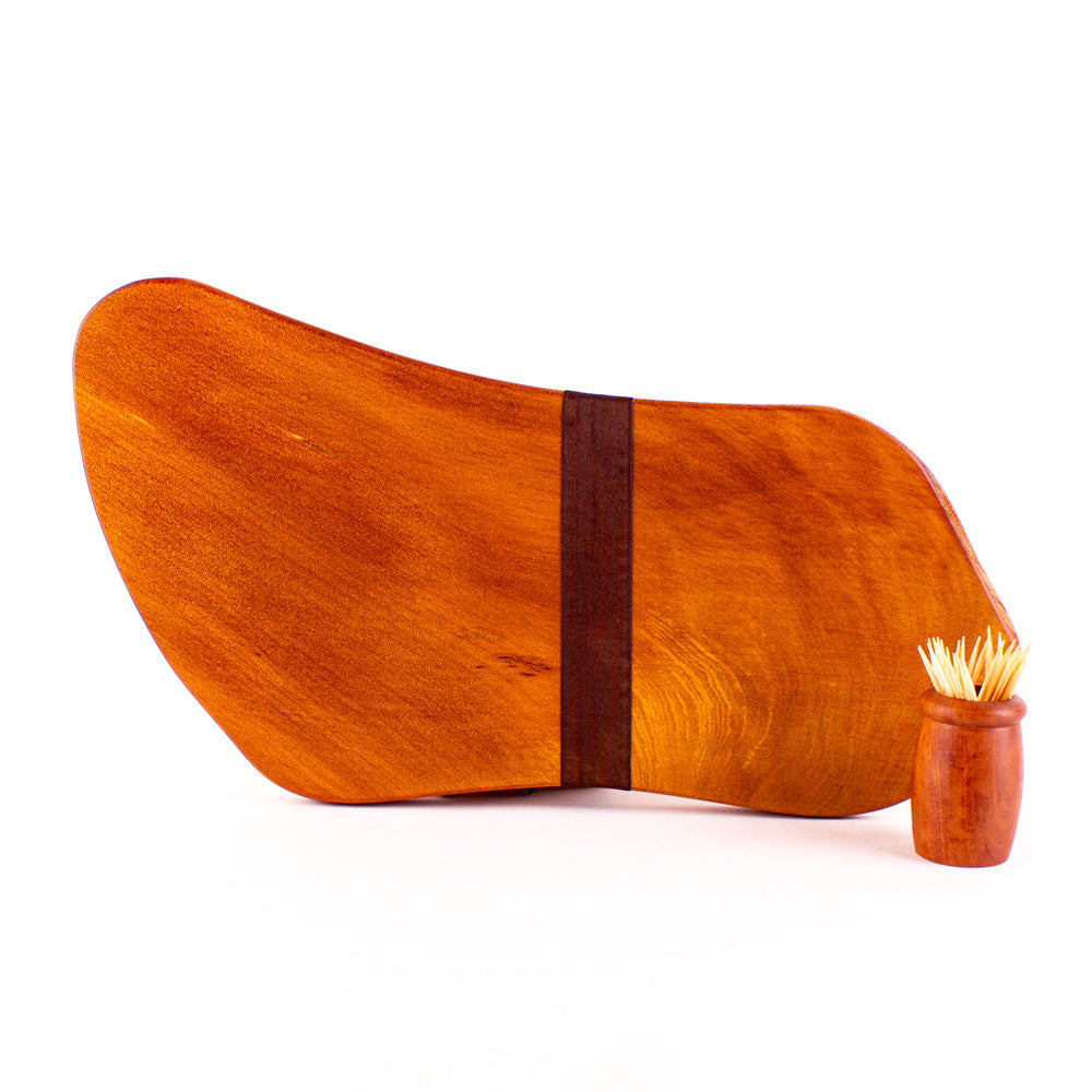 Ancient Kauri Rustic Natural Edge Board and Knife Set 1132