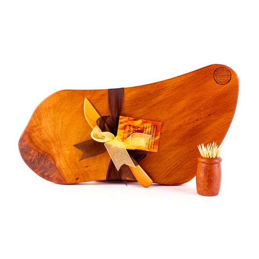 Ancient Kauri Rustic Natural Edge Board and Knife Set 1132
