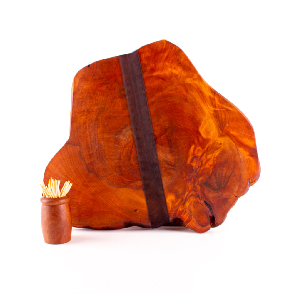 Ancient Kauri Rustic Natural Edge Board and Knife Set 1139