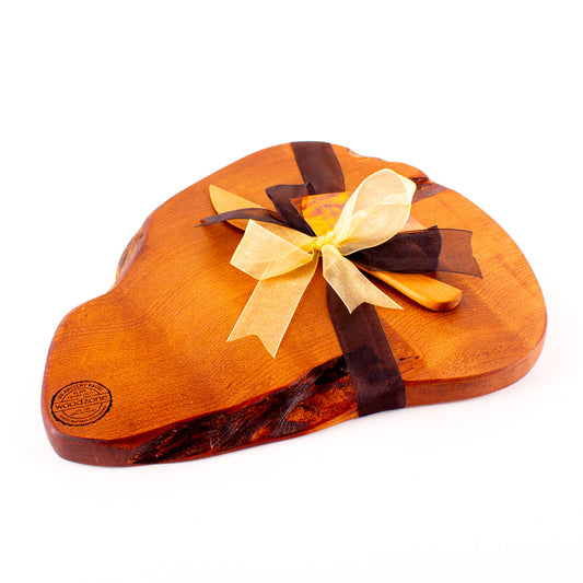 Ancient Kauri Rustic Natural Edge Board and Knife Set 1144