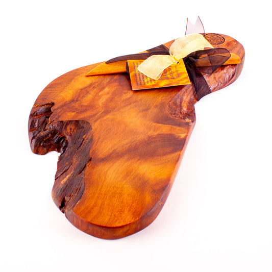 Ancient Kauri Rustic Natural Edge Board and Knife Set 1146