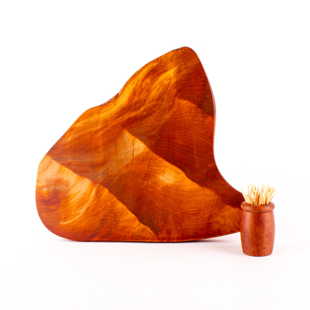 Ancient Kauri Rustic Natural Edge Board and Knife Set 1147