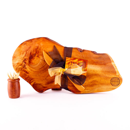 Ancient Kauri Rustic Natural Edge Board and Knife Set 1148