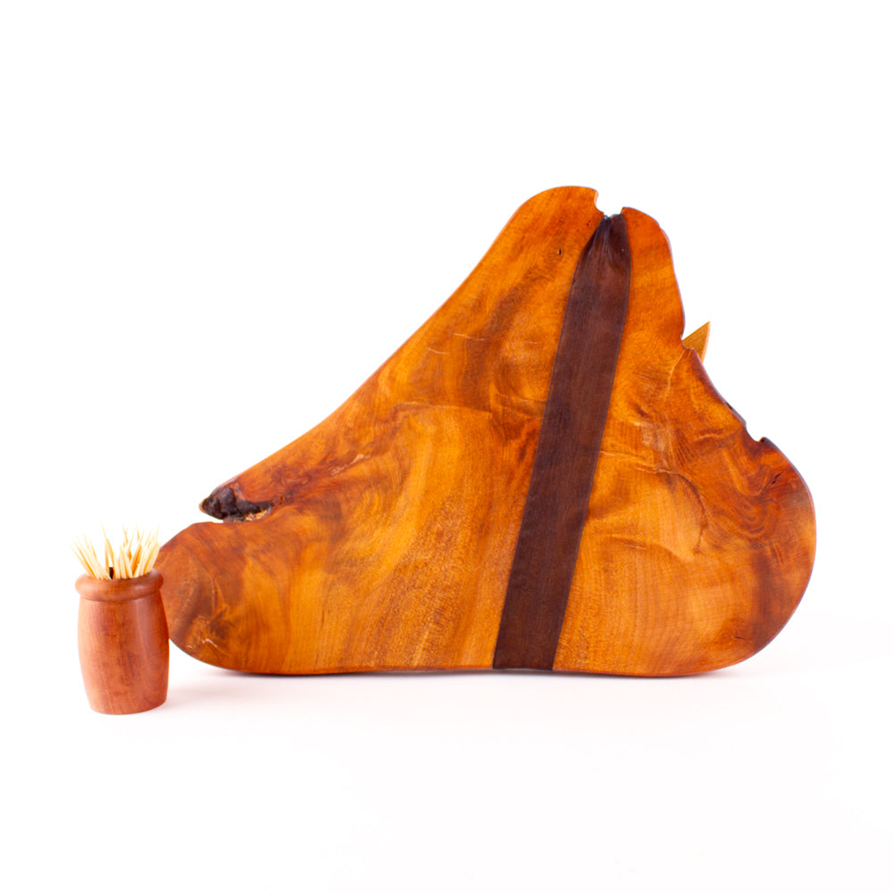 Ancient Kauri Rustic Natural Edge Board and Knife Set 1149