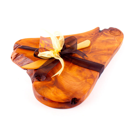 Ancient Kauri Rustic Natural Edge Board and Knife Set 1149