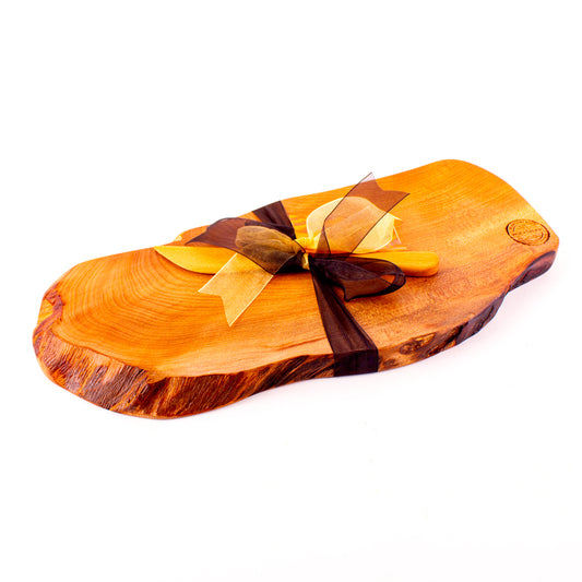 Ancient Kauri Rustic Natural Edge Board and Knife Set 1150