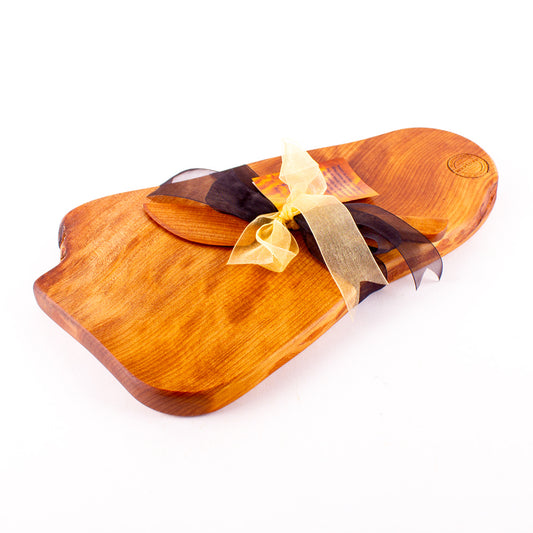 Ancient Kauri Rustic Natural Edge Board and Knife Set 1151