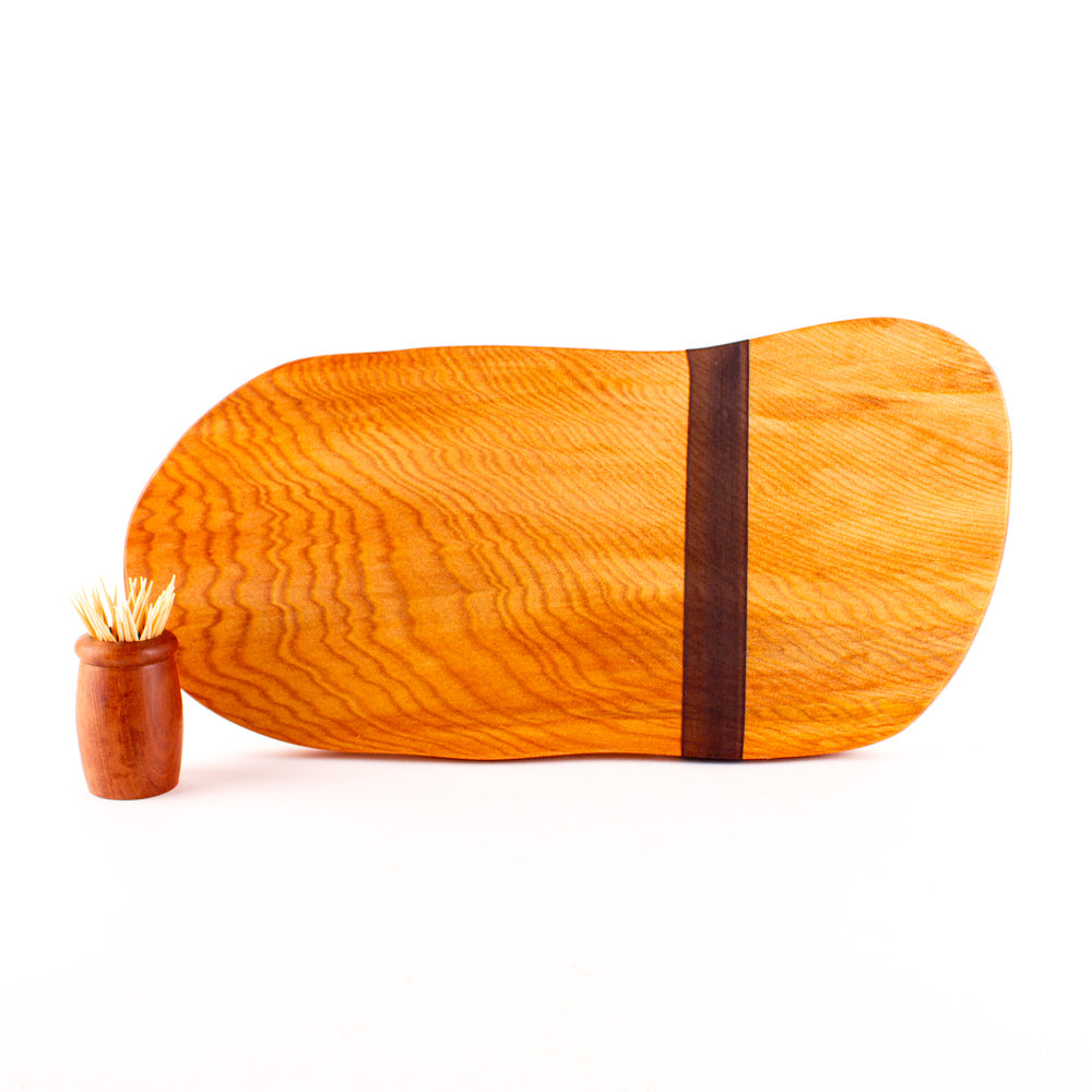 Ancient Kauri Rustic Natural Edge Board and Knife Set 1152