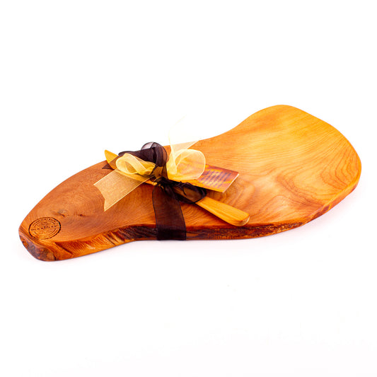 Ancient Kauri Rustic Natural Edge Board and Knife Set 1153