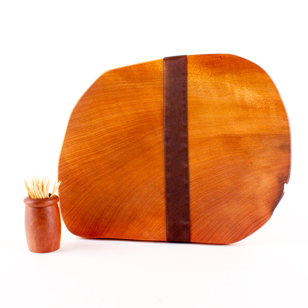 Ancient Kauri Rustic Natural Edge Board and Knife Set 1154