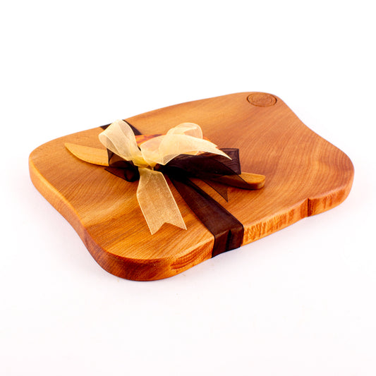 Ancient Kauri Rustic Natural Edge Board and Knife Set 1155