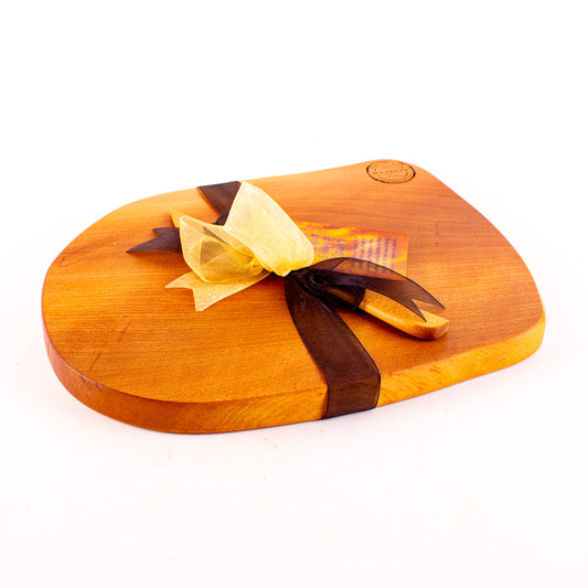 Ancient Kauri Rustic Natural Edge Board and Knife Set 1156