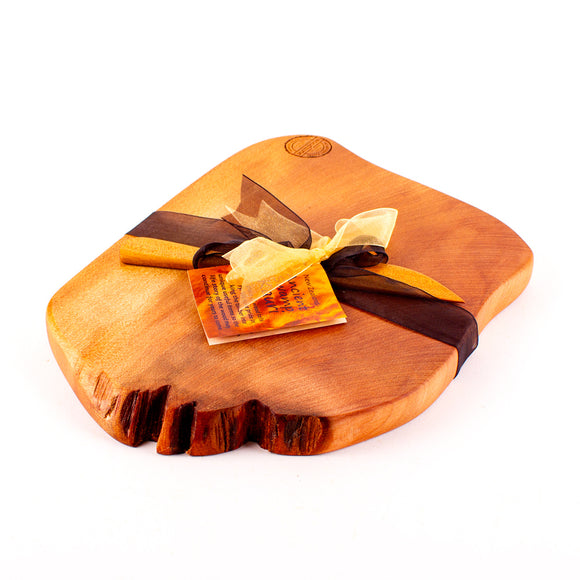 Ancient Kauri Rustic Natural Edge Board and Knife Set 1157