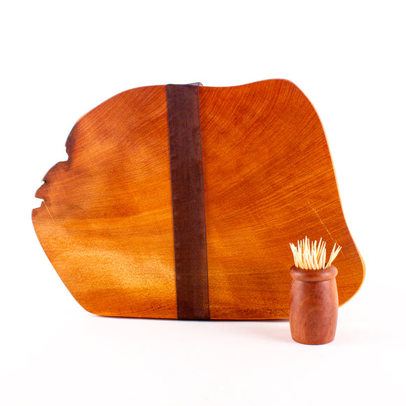 Ancient Kauri Rustic Natural Edge Board and Knife Set 1157