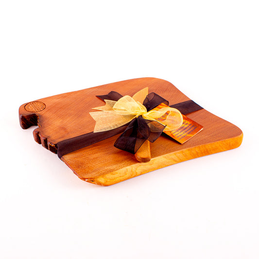 Ancient Kauri Rustic Natural Edge Board and Knife Set 1159