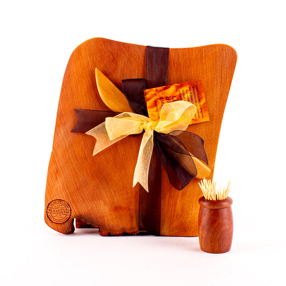 Ancient Kauri Rustic Natural Edge Board and Knife Set 1159