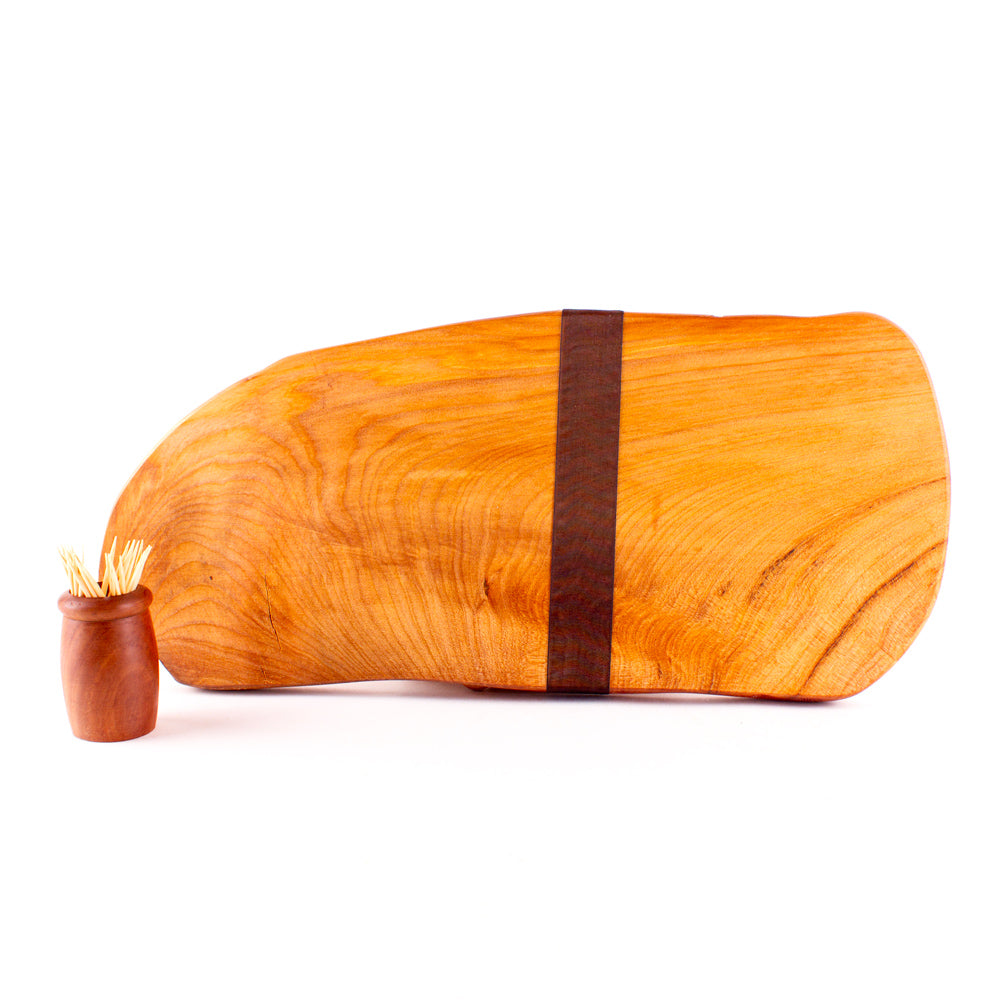 Ancient Kauri Rustic Natural Edge Board and Knife Set 1160