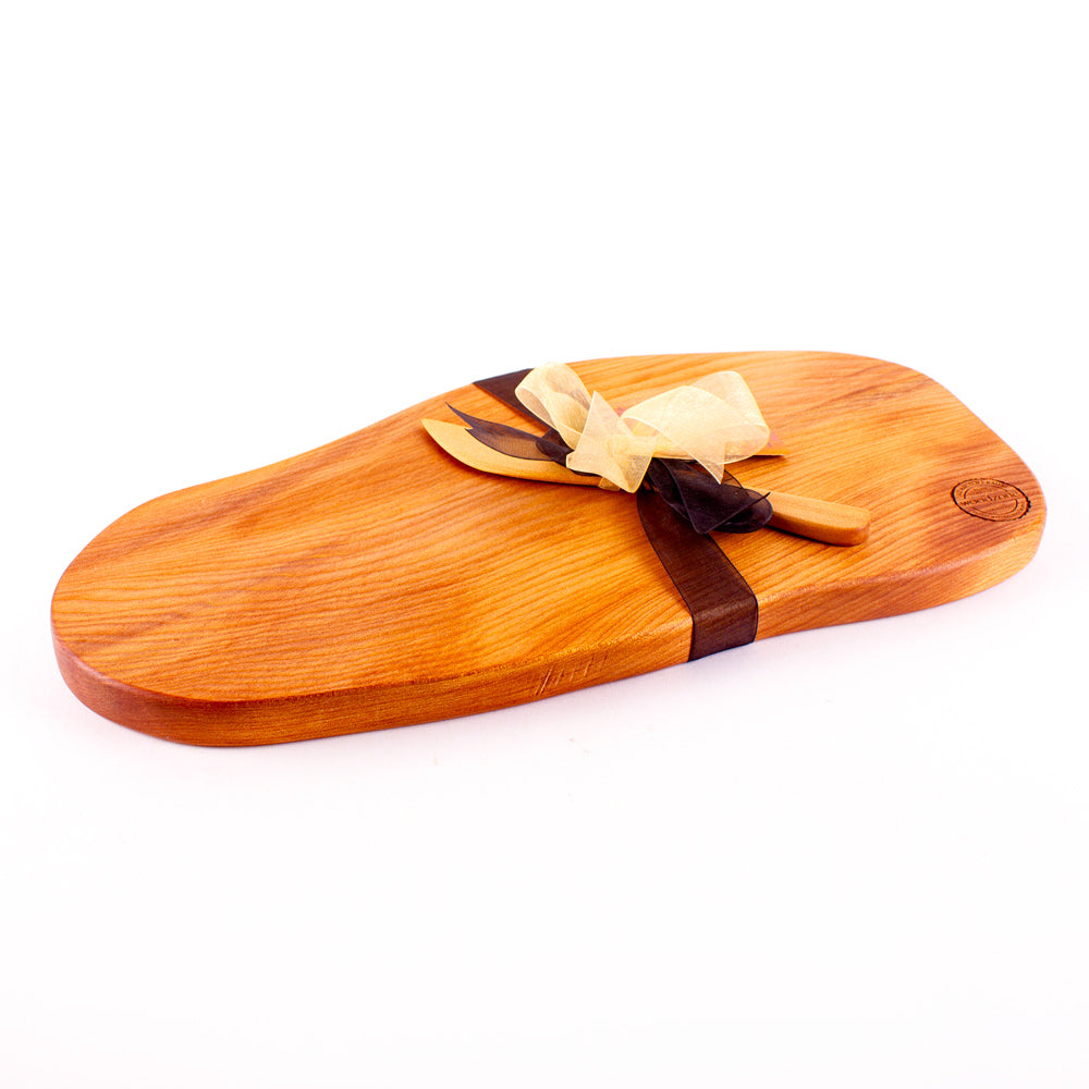 Ancient Kauri Rustic Natural Edge Board and Knife Set 1162