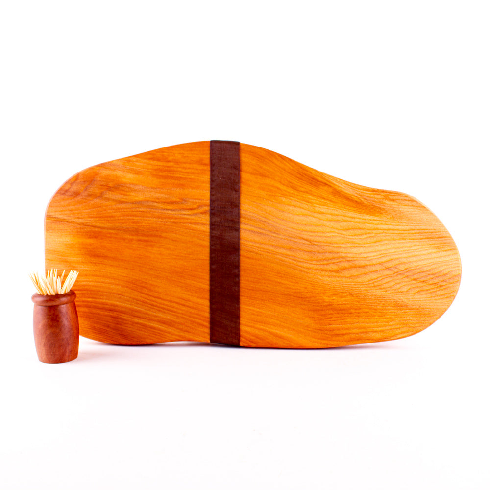 Ancient Kauri Rustic Natural Edge Board and Knife Set 1162