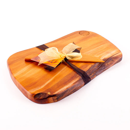 Ancient Kauri Rustic Natural Edge Board and Knife Set 1164