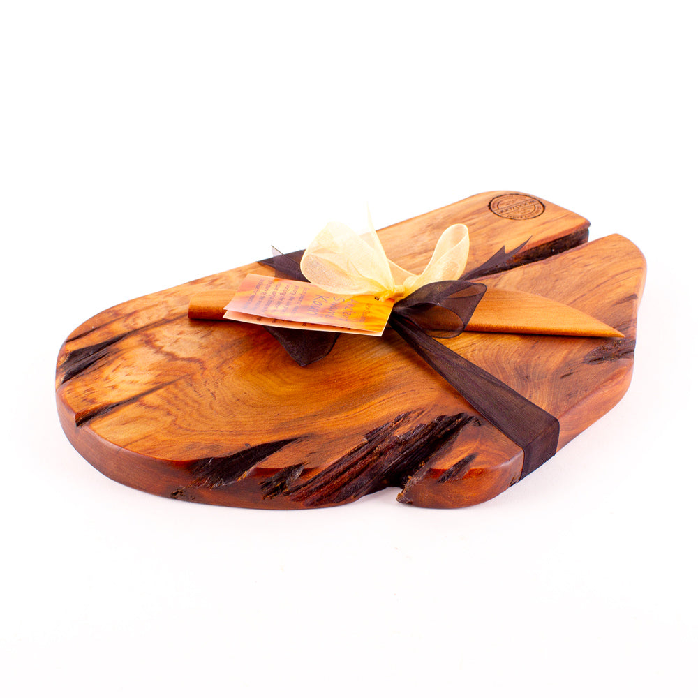 Ancient Kauri Rustic Natural Edge Board and Knife Set 1167