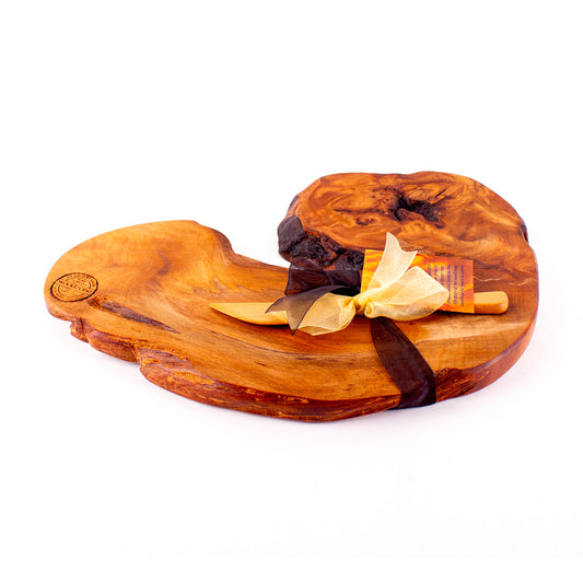 Ancient Kauri Rustic Natural Edge Board and Knife Set 1169