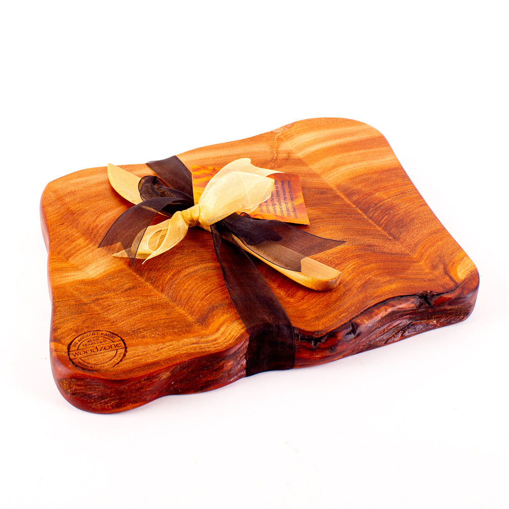 Ancient Kauri Rustic Natural Edge Board and Knife Set 1170