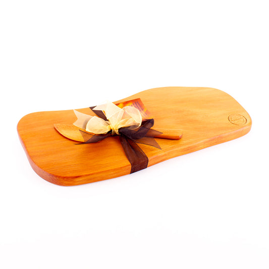 Ancient Kauri Rustic Natural Edge Board and Knife Set 1173