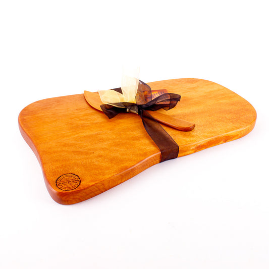 Ancient Kauri Rustic Natural Edge Board and Knife Set 1174