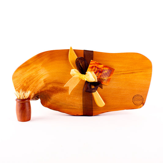 Ancient Kauri Rustic Natural Edge Board and Knife Set 1176