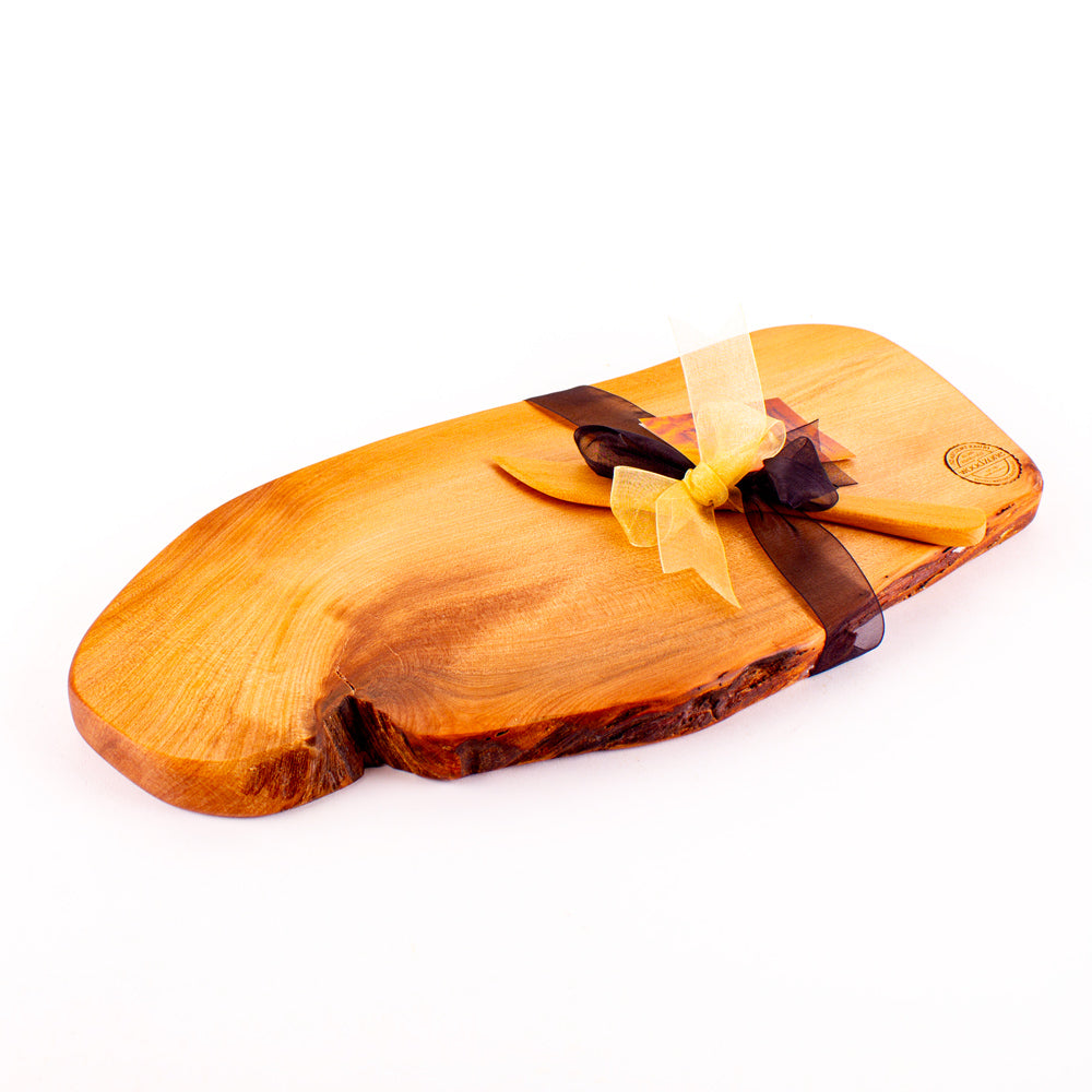Ancient Kauri Rustic Natural Edge Board and Knife Set 1176