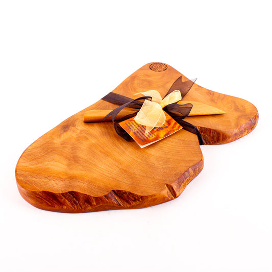 Ancient Kauri Rustic Natural Edge Board and Knife Set 1178