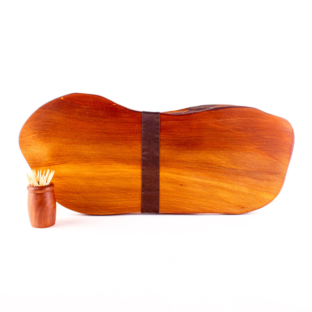 Ancient Kauri Rustic Natural Edge Board and Knife Set 1181