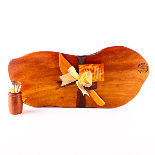 Ancient Kauri Rustic Natural Edge Board and Knife Set 1181