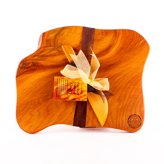 Ancient Kauri Rustic Natural Edge Board and Knife Set 1182