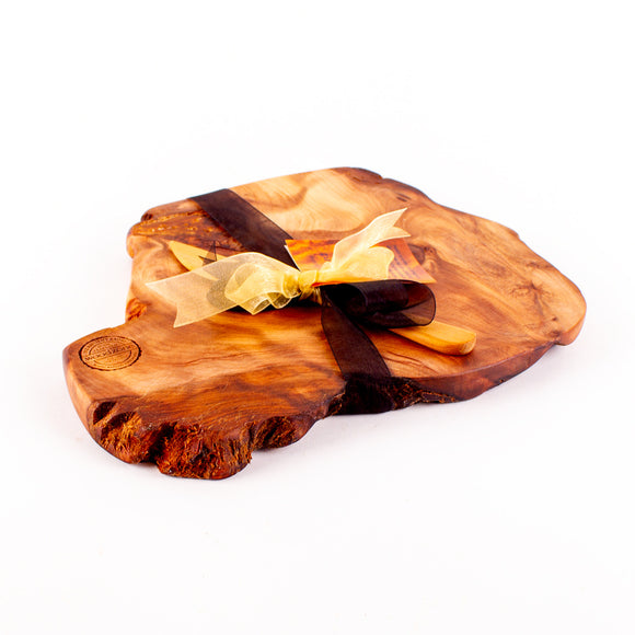 Ancient Kauri Rustic Natural Edge Board and Knife Set 1184