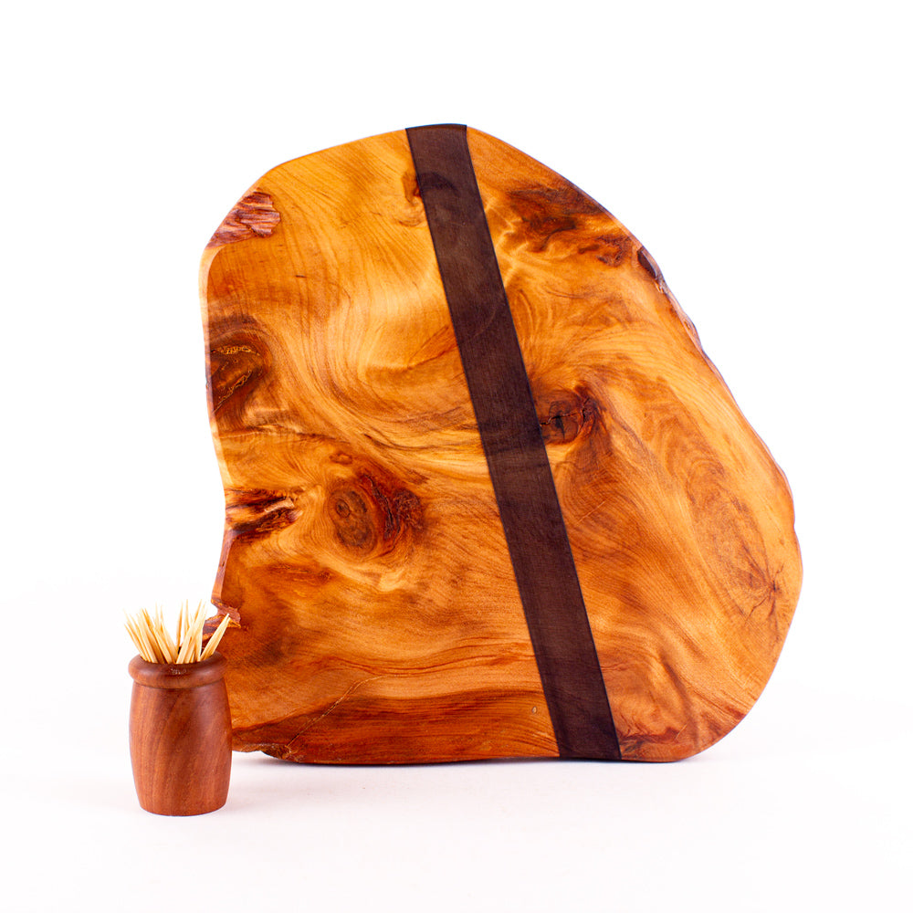 Ancient Kauri Rustic Natural Edge Board and Knife Set 1185