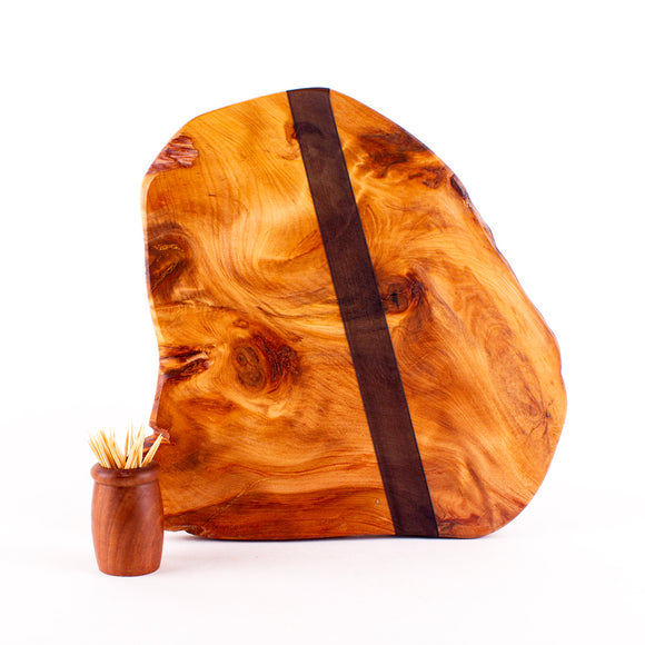 Ancient Kauri Rustic Natural Edge Board and Knife Set 1185