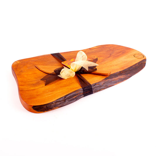 Ancient Kauri Rustic Natural Edge Board and Knife Set 1187
