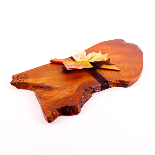 Ancient Kauri Rustic Natural Edge Board and Knife Set 1188