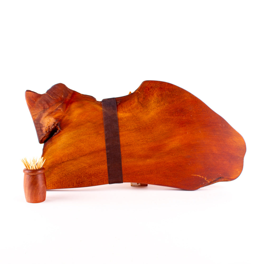 Ancient Kauri Rustic Natural Edge Board and Knife Set 1188