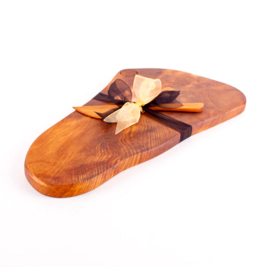 Ancient Kauri Rustic Natural Edge Board and Knife Set 1189