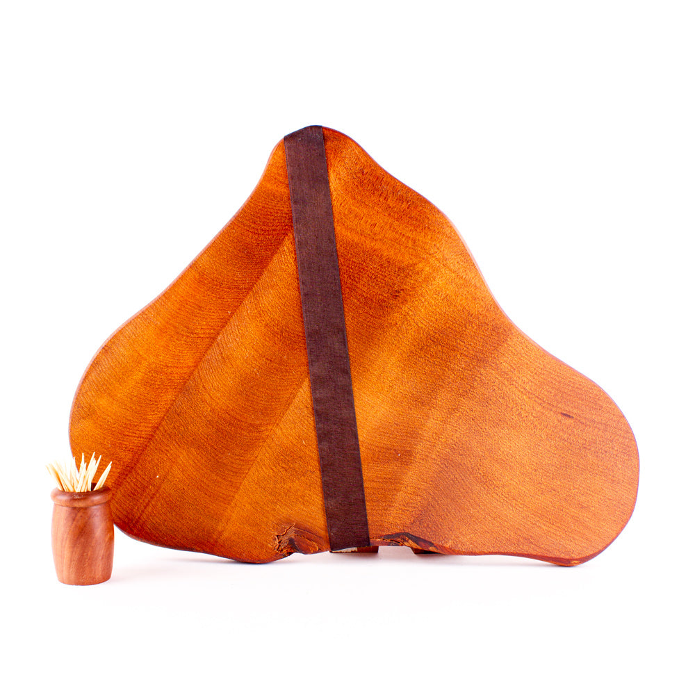 Ancient Kauri Rustic Natural Edge Board and Knife Set 1192