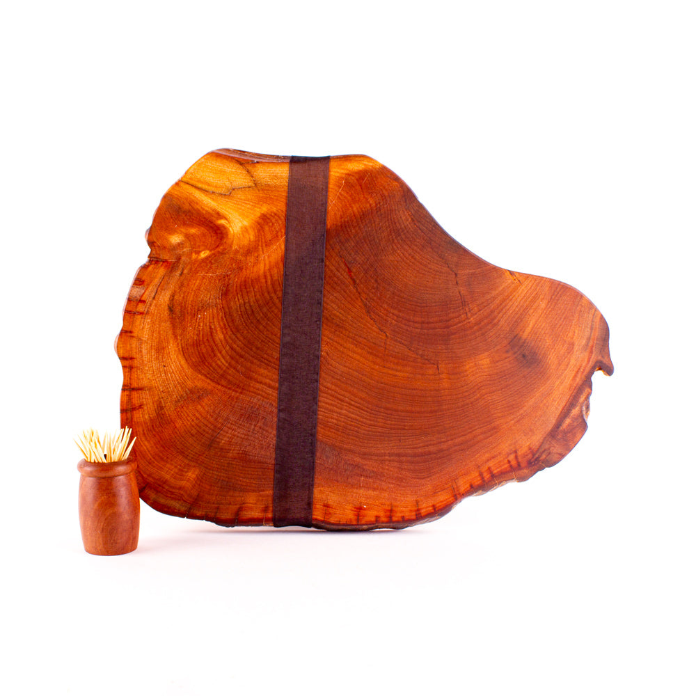 Ancient Kauri Rustic Natural Edge Board and Knife Set 1196