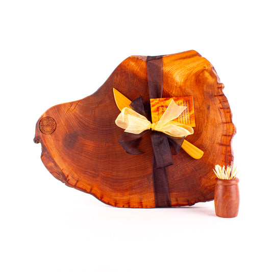 Ancient Kauri Rustic Natural Edge Board and Knife Set 1196