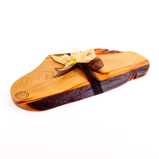 Ancient Kauri Rustic Natural Edge Board and Knife Set 1199