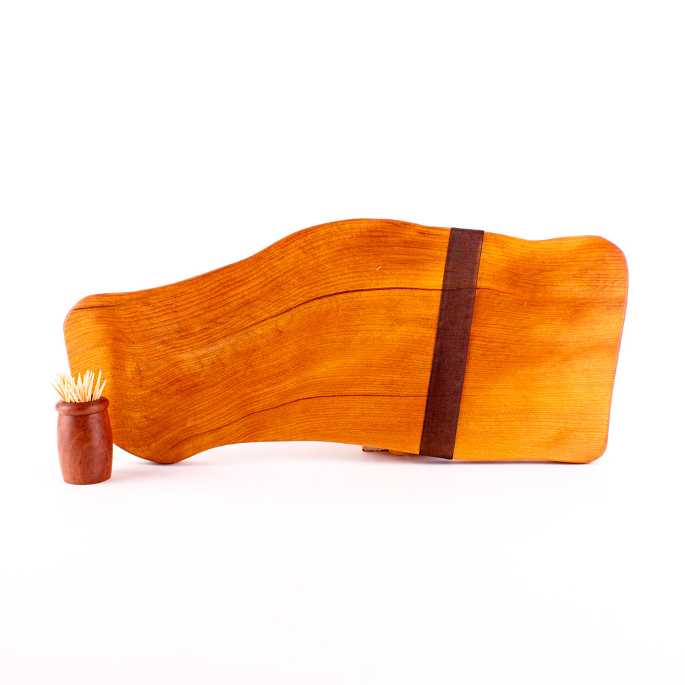 Ancient Kauri Rustic Natural Edge Board and Knife Set 1201