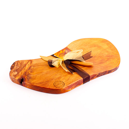 Ancient Kauri Rustic Natural Edge Board and Knife Set 1202