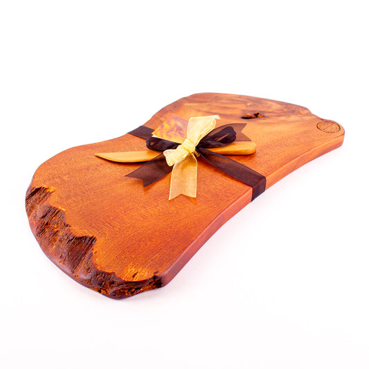 Ancient Kauri Rustic Natural Edge Board and Knife Set 1204